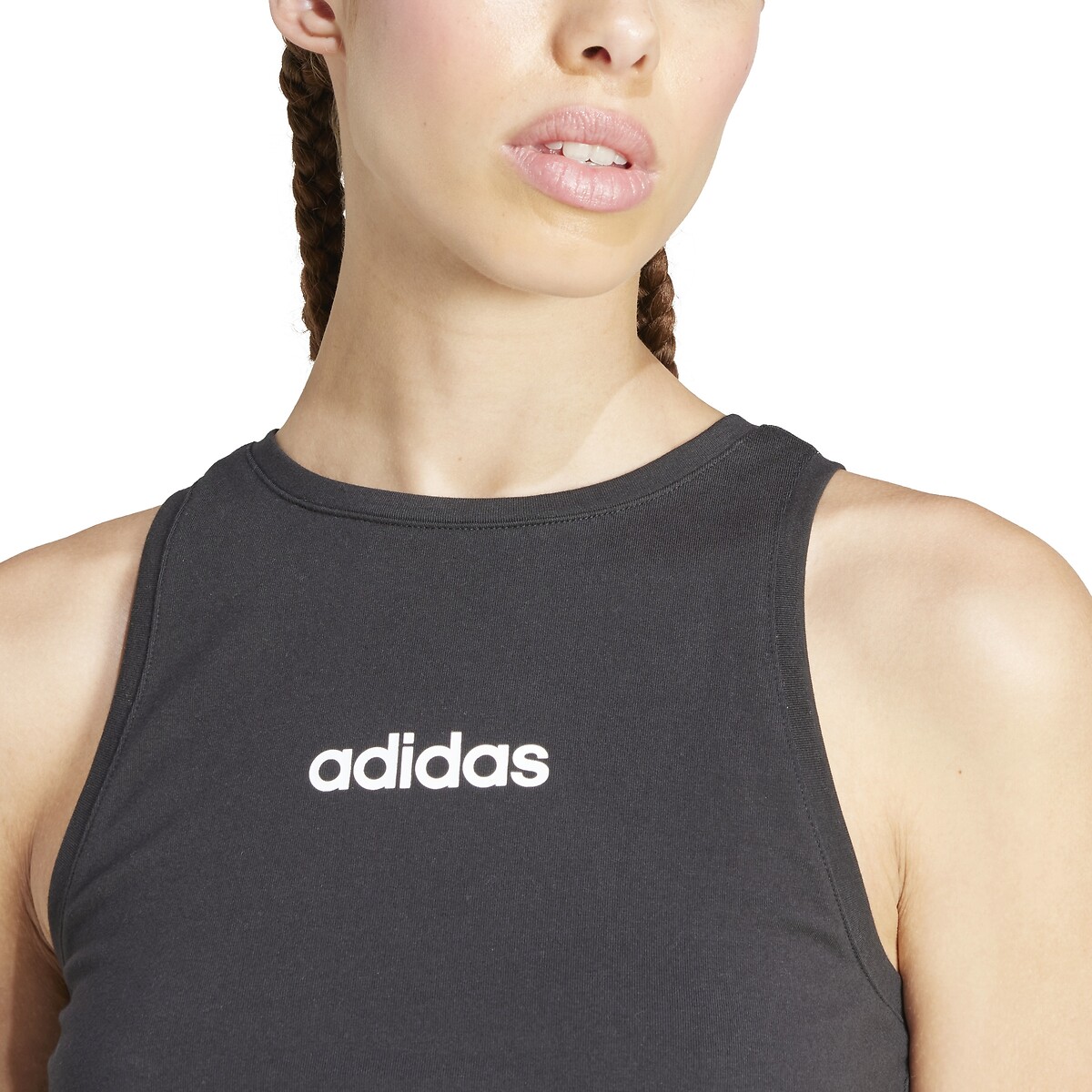 Tee shirt col rond sans manches noir, ADIDAS SPORTSWEAR