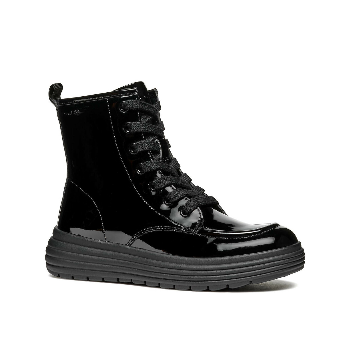 Botas respiráveis, envernizadas, Phaolae preto , GEOX