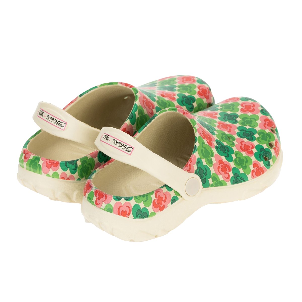 Sabots motif/style fleur ORLA KIELY vert, REGATTA