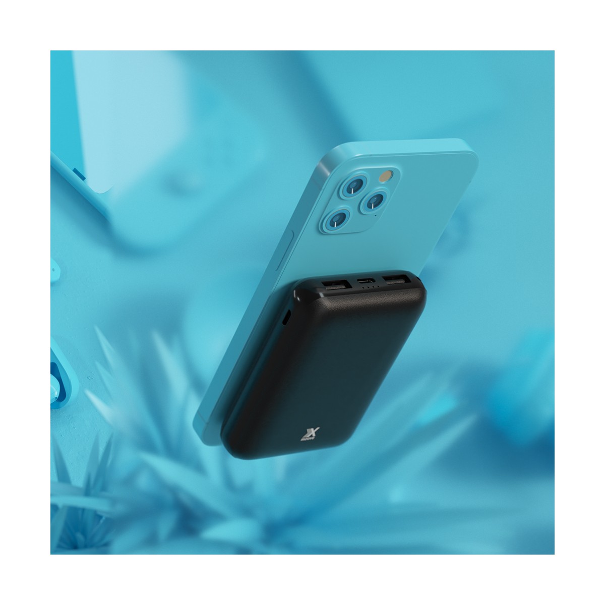 Batterie externe polymère haute densité 10 000 mAh SKY noir, LIVOO
