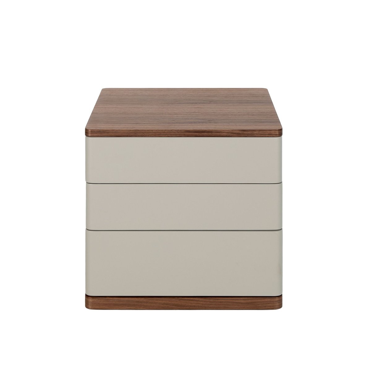 Table de chevet en bois gris et noyer gris | noyer, ANGEL CERDA