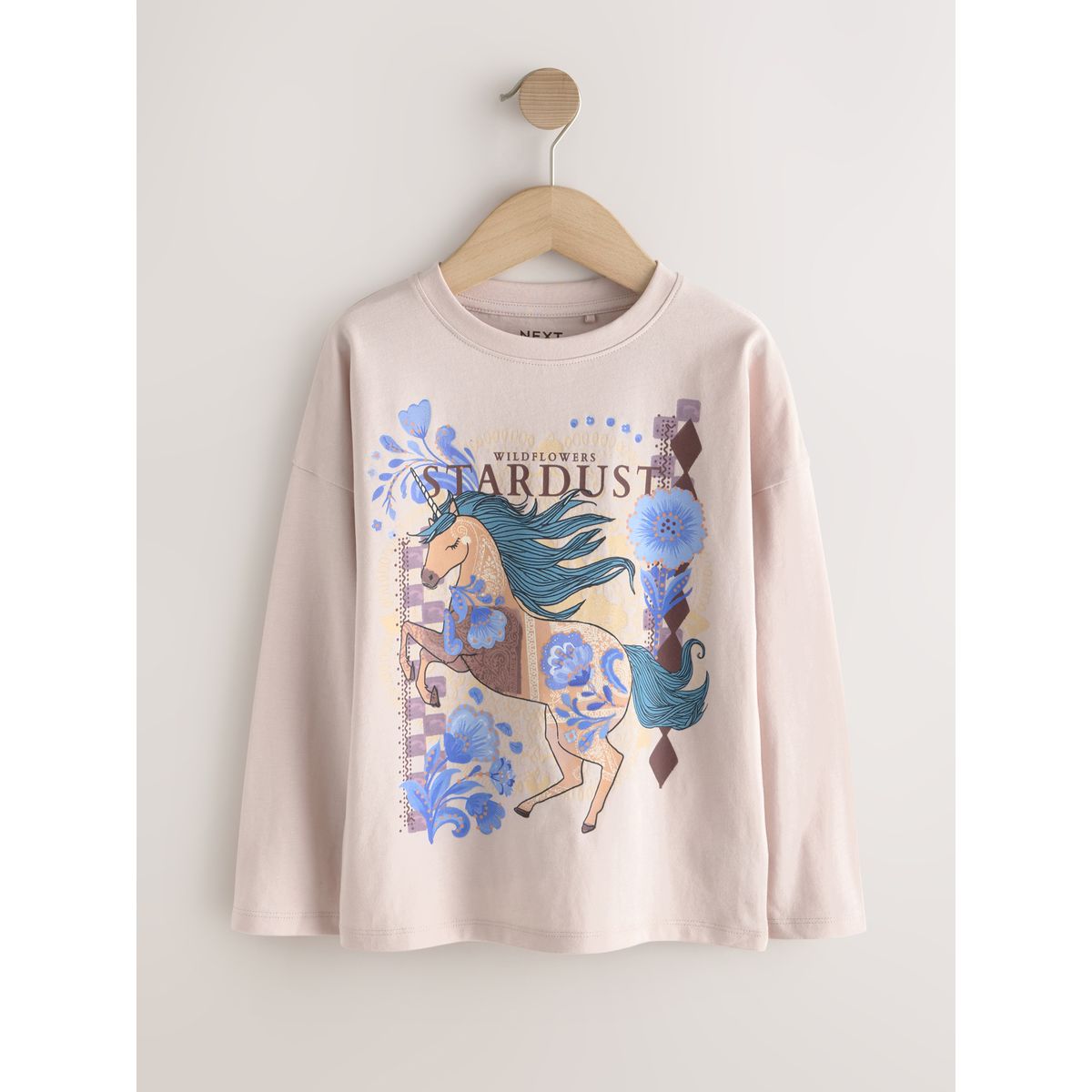 T-shirt à manches longues, lot de 5 licorne violette lilas, NEXT