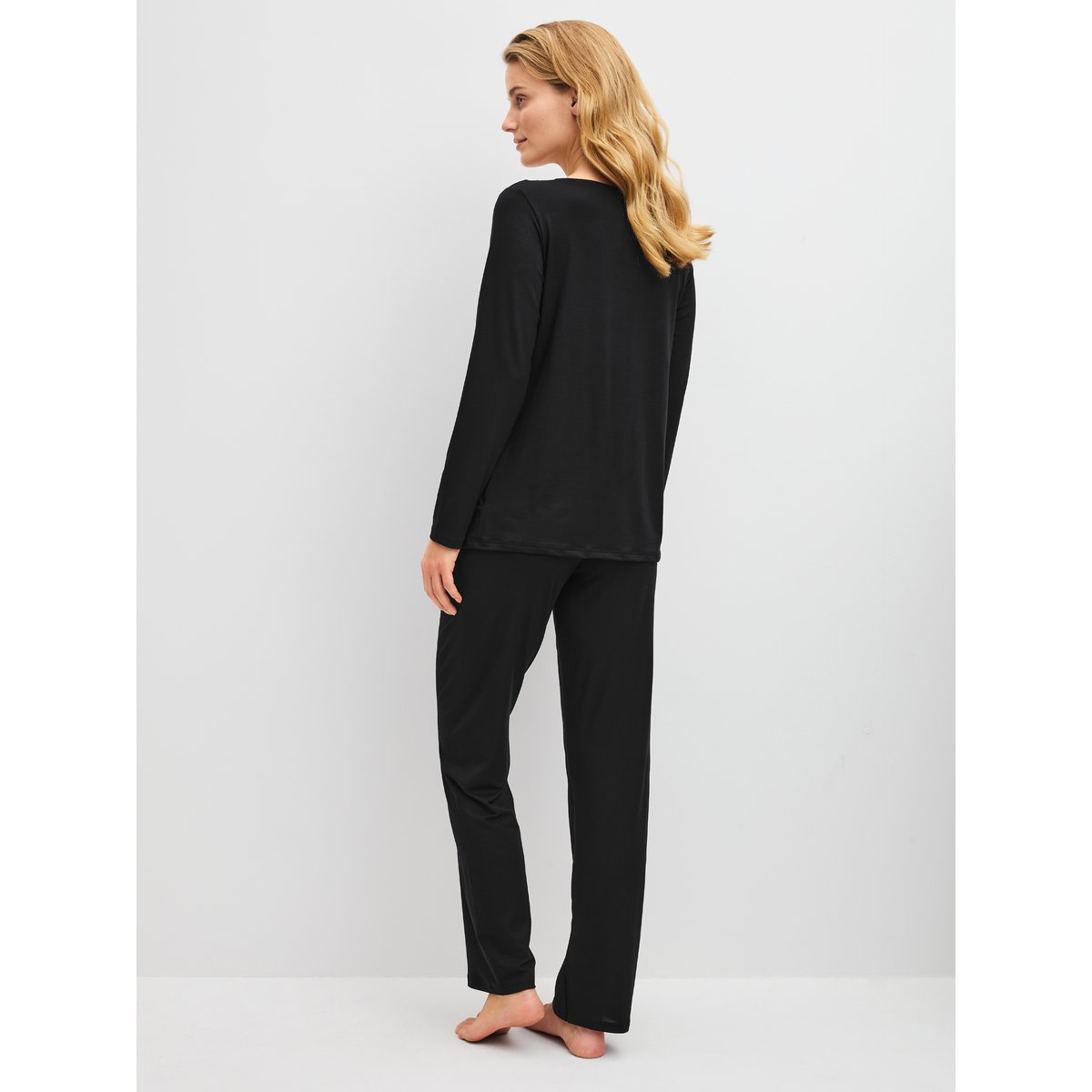 manches longues Modal ELEGANT DREAMS noir, CALIDA