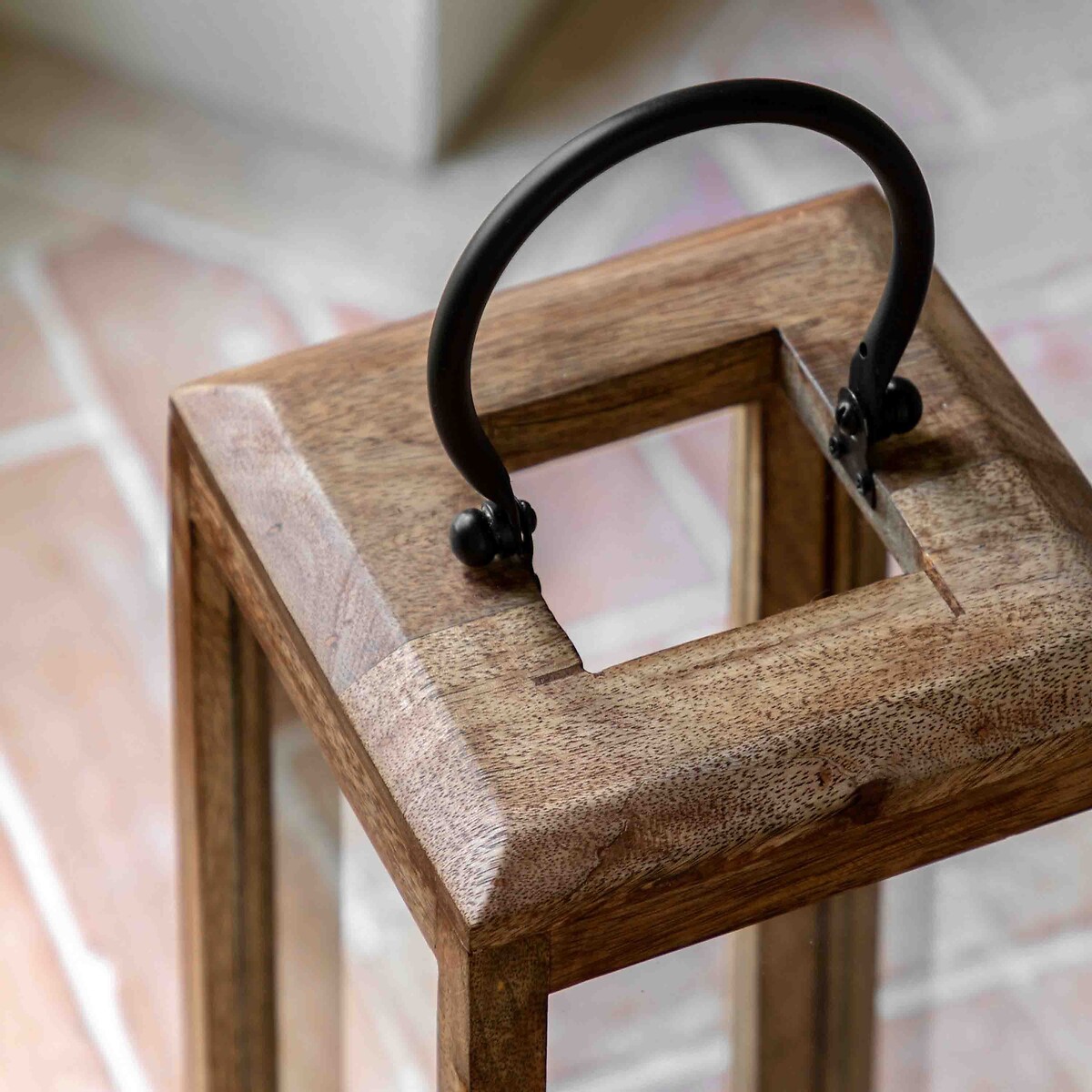 Small Atrani Wooden Lantern brown , ÉDITÉ