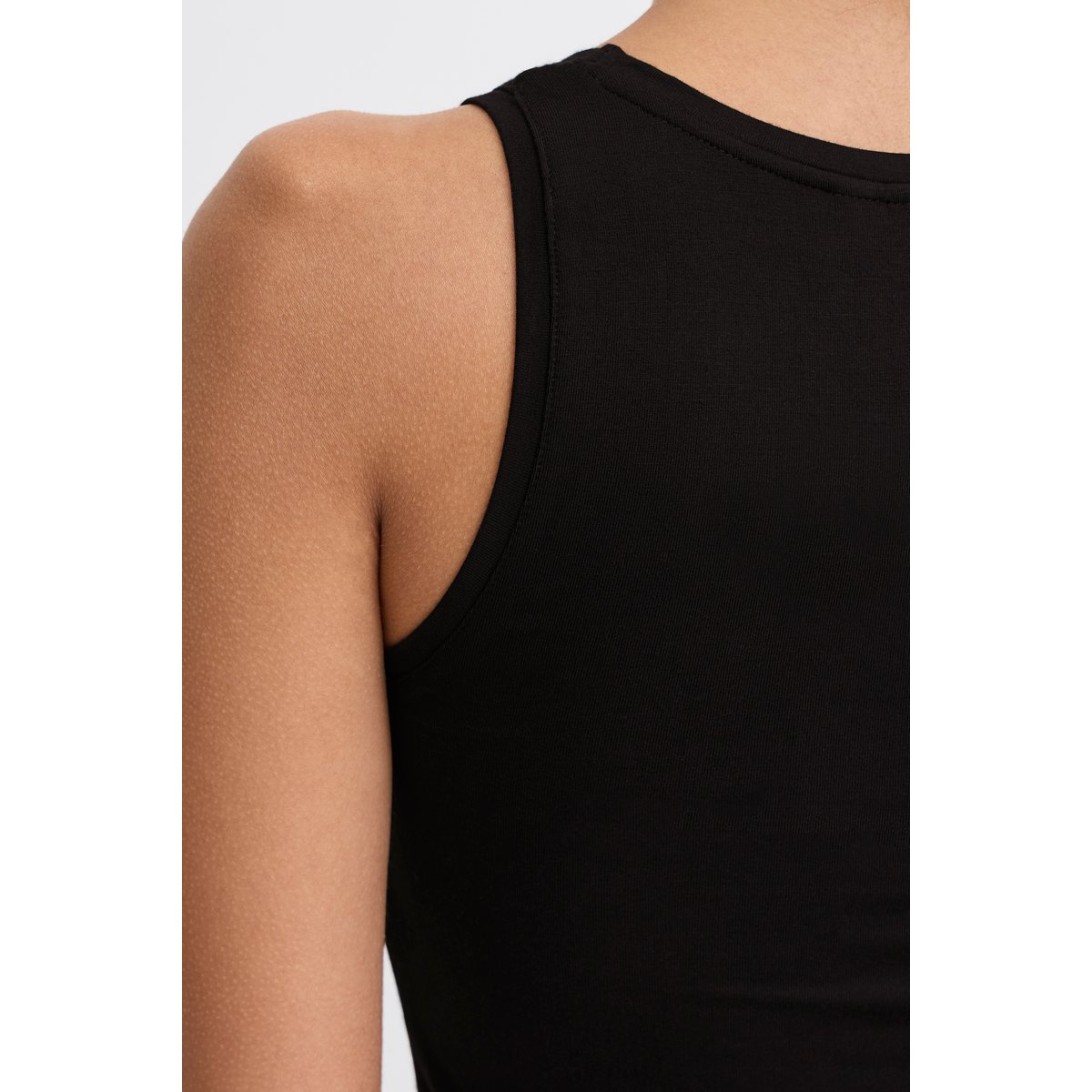 Débardeur coupe slim, longueur aux hanches noir black, ICHI