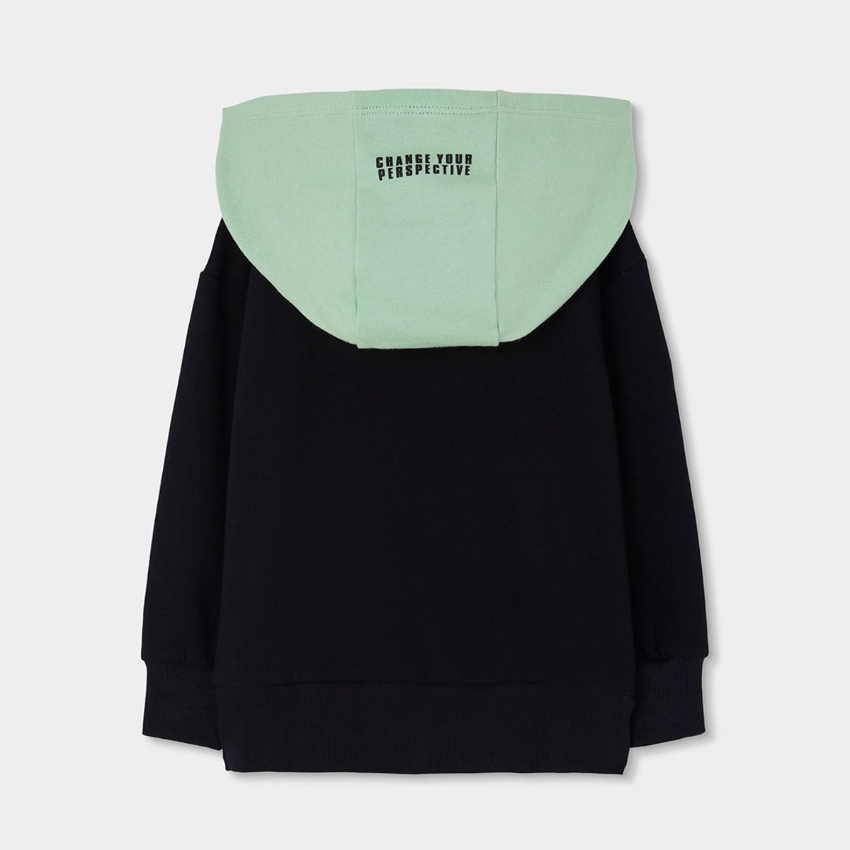 Veste garçon molleton à capuche noir, BOBOLI