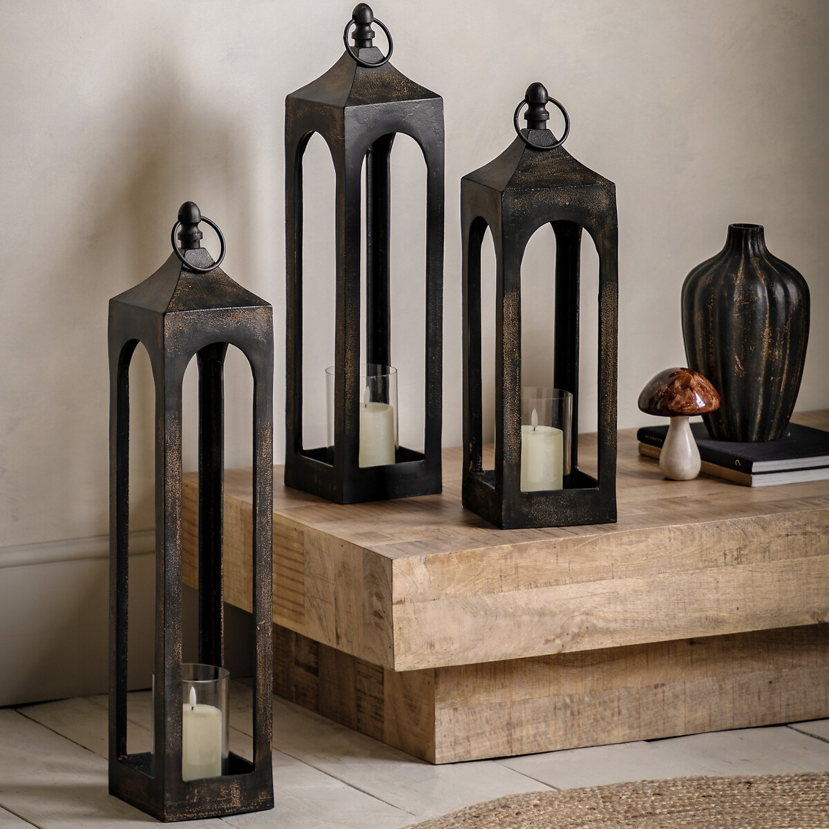 73cm Arley Metal Lantern black, ÉDITÉ