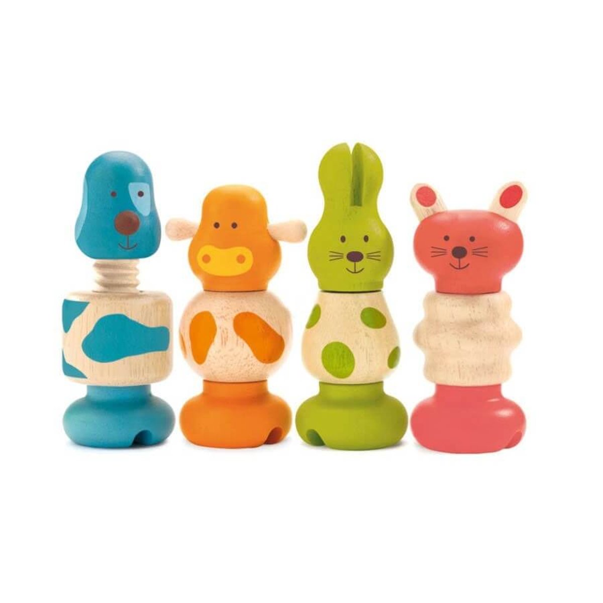 Jeu d'assemblage Vis-Animo multicolore, DJECO