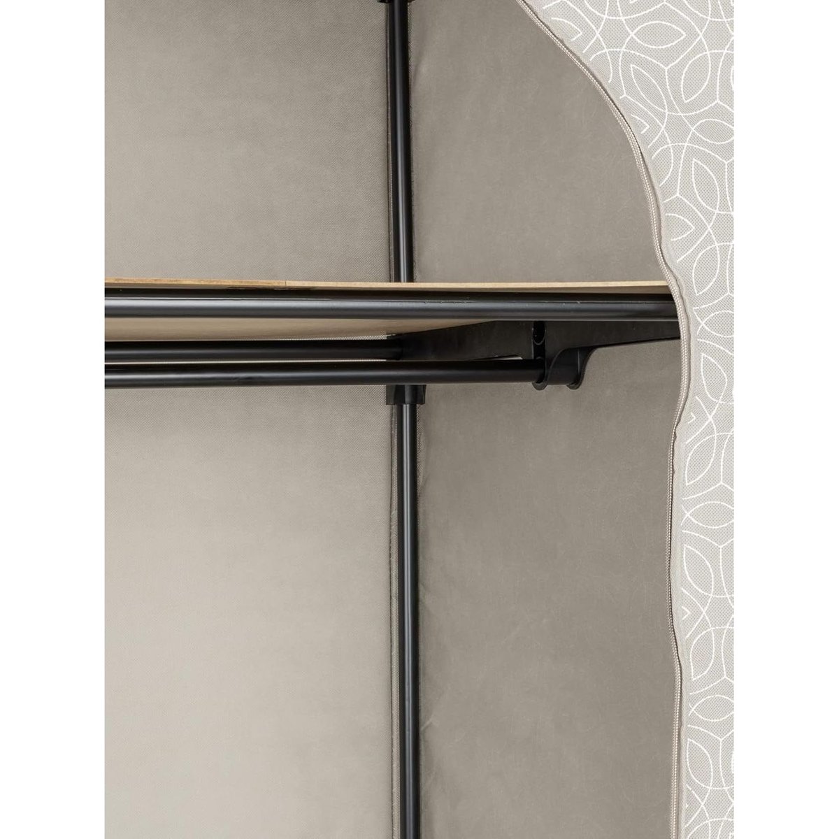 Armoire Penderie Tissu Balance taupe, WENKO