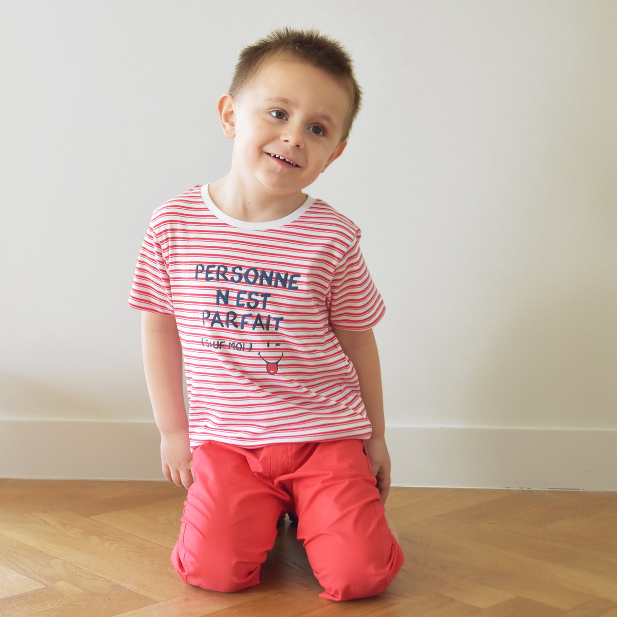 Tee shirt giovany manches courtes enfant blanc, SUCRE D'ORGE