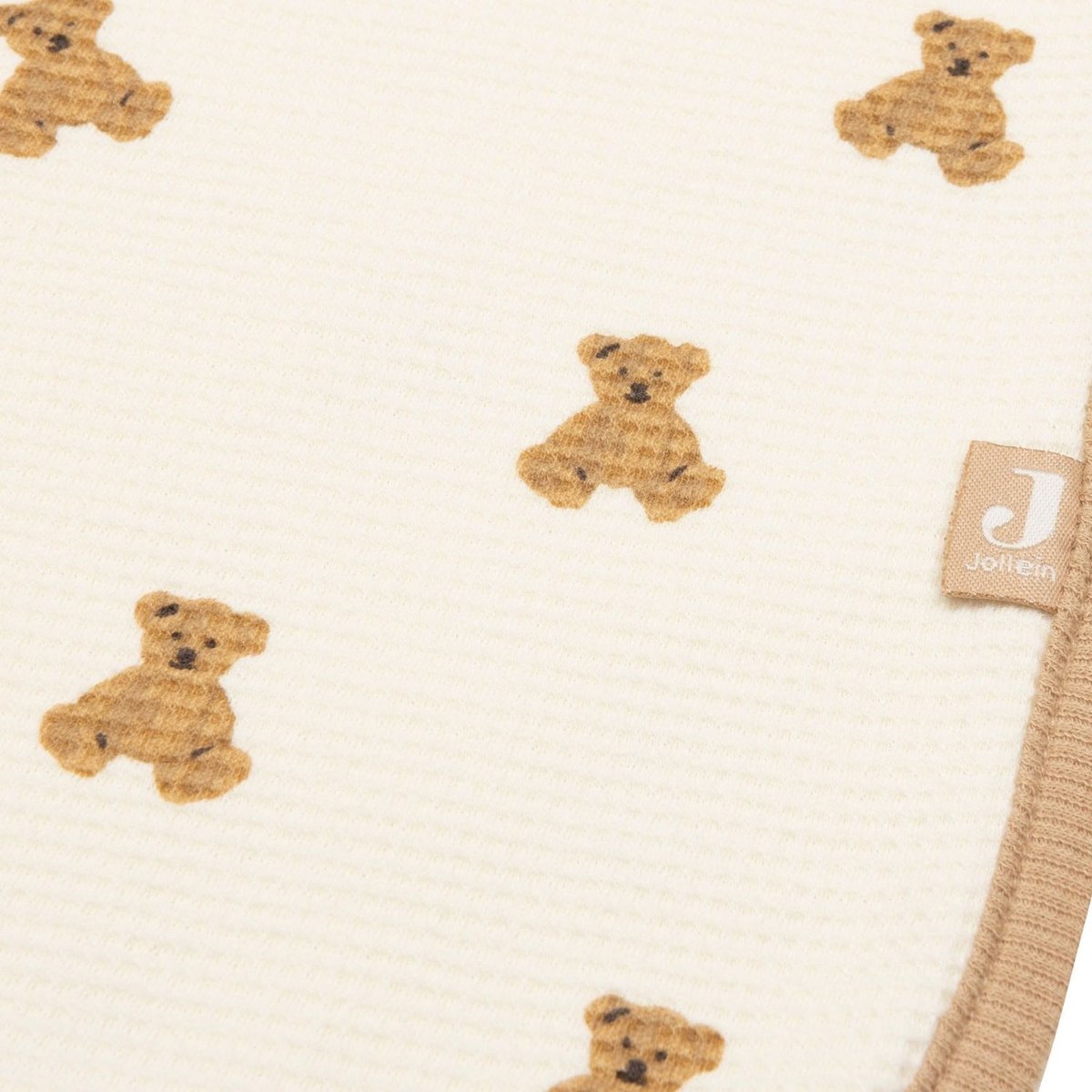 Couverture Little Waffle ecru, marron, noir, JOLLEIN