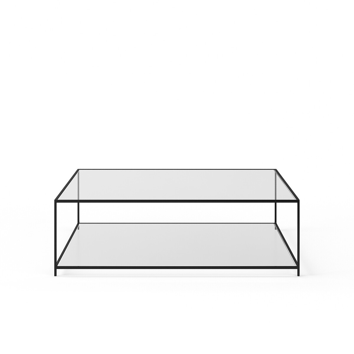 Table basse carrée verre trempé, Sybil transparent, AM.PM