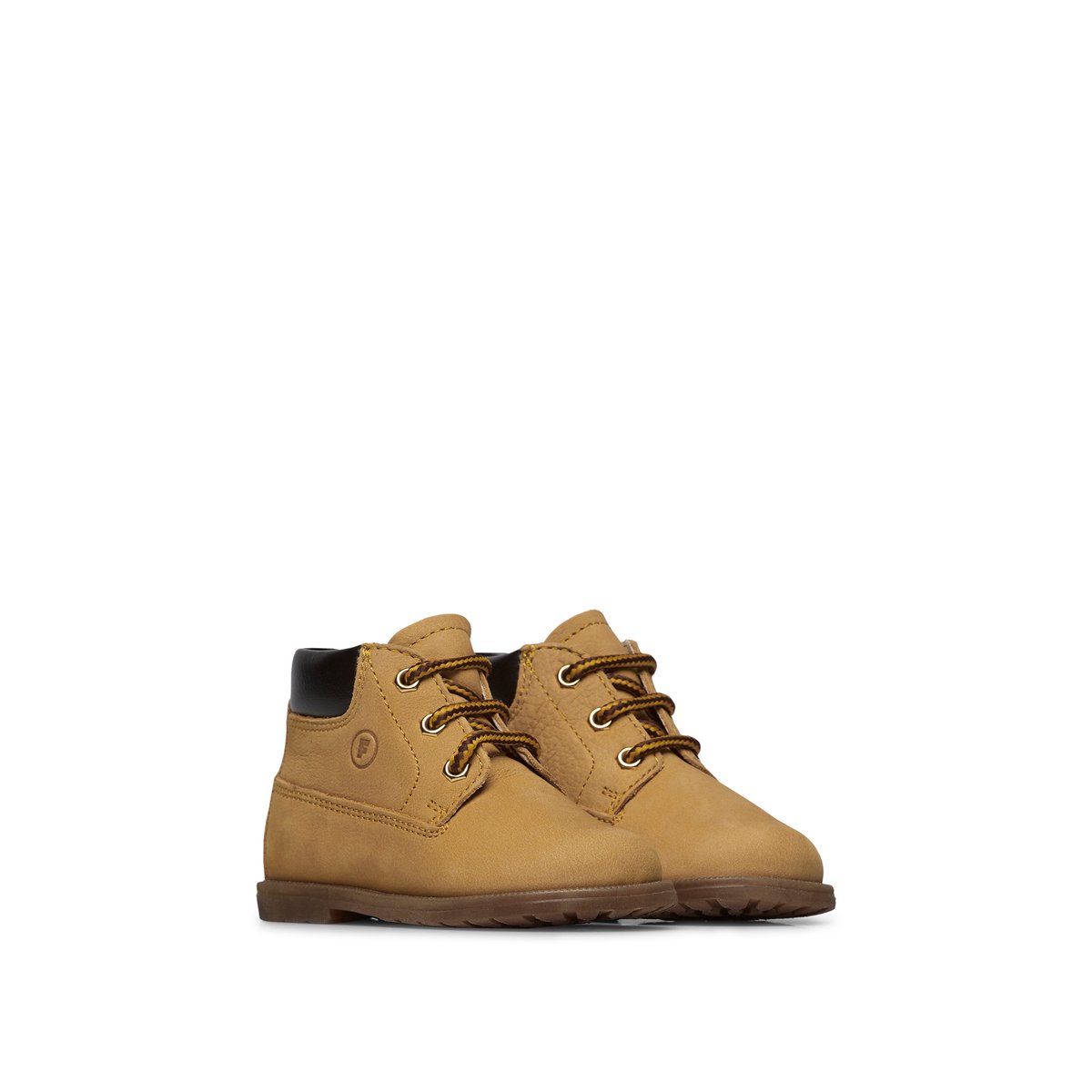Bottines en cuir et suède STAMBECCO jaune ocre, FALCOTTO