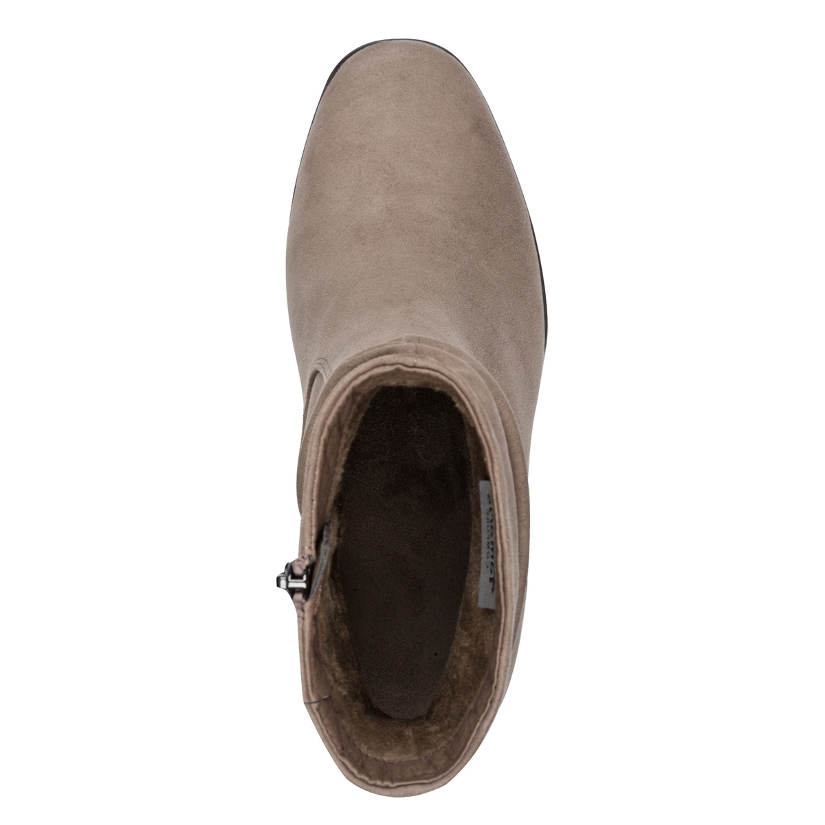 Bottine talon bloc gris, TAMARIS