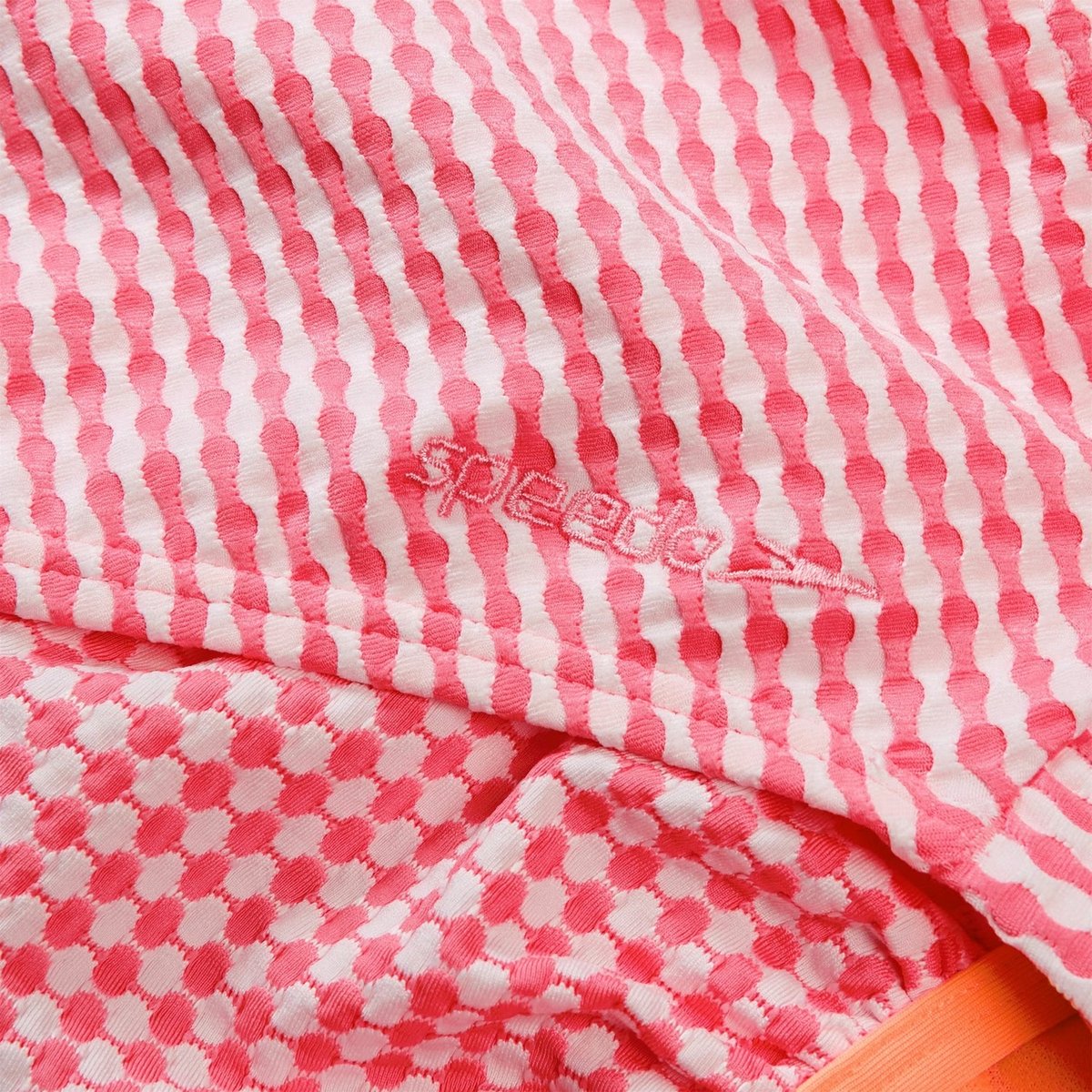 Maillot de bain 1 pièce motif/style à carreaux rose clair, SPEEDO