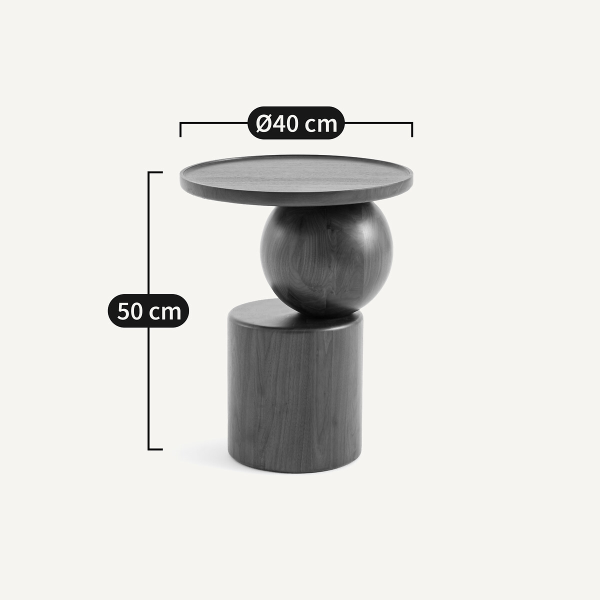 Stigido Solid Walnut Side Table walnut, AM.PM
