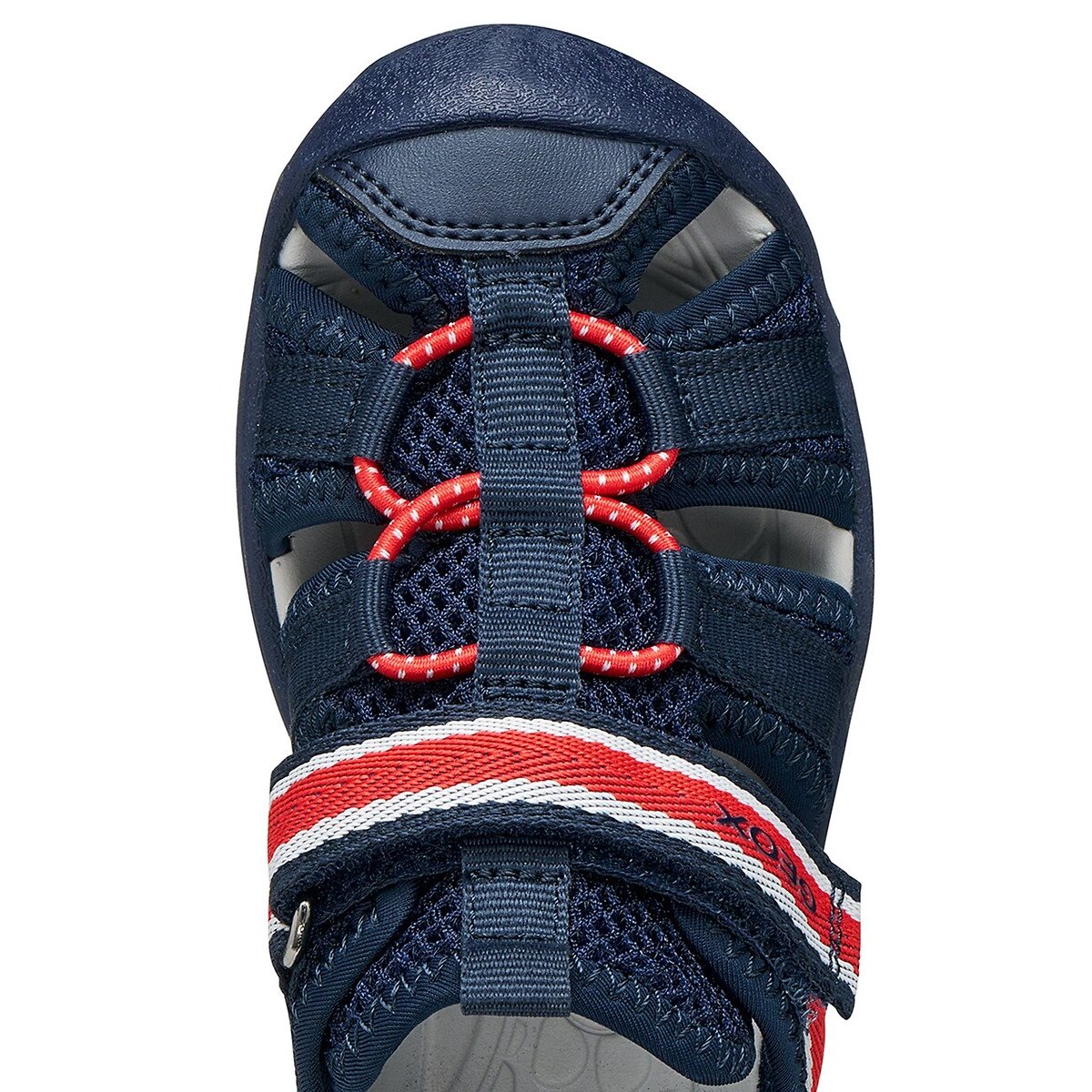 Sandales fermées VANIETT bleu marine/rouge, GEOX