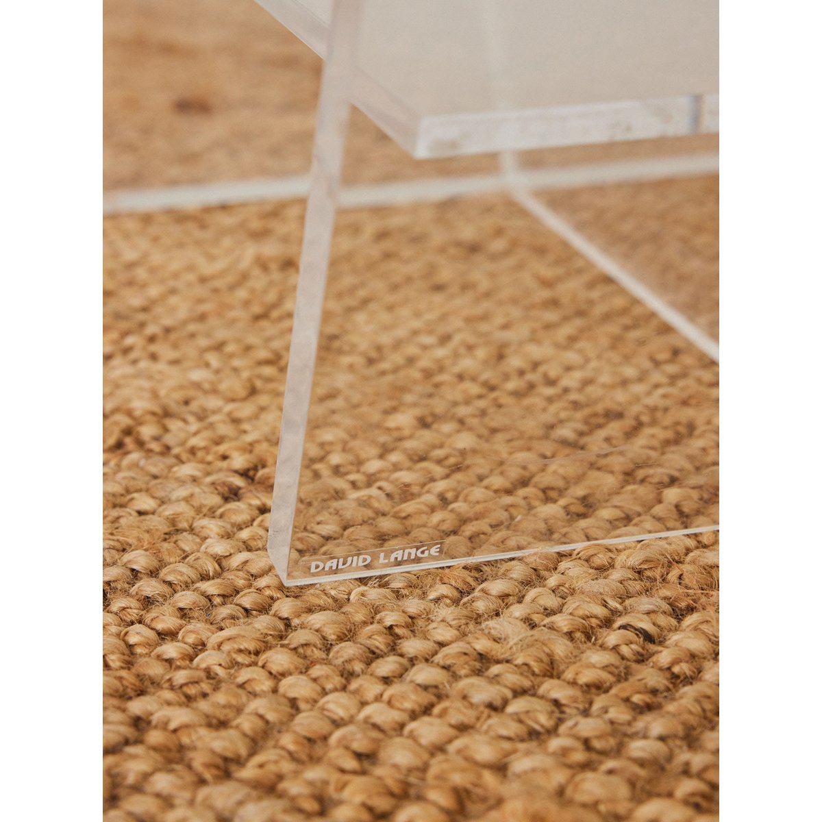 Table basse en plexiglass Donna N°1000 - Bon état transparent, DEBONGOUT