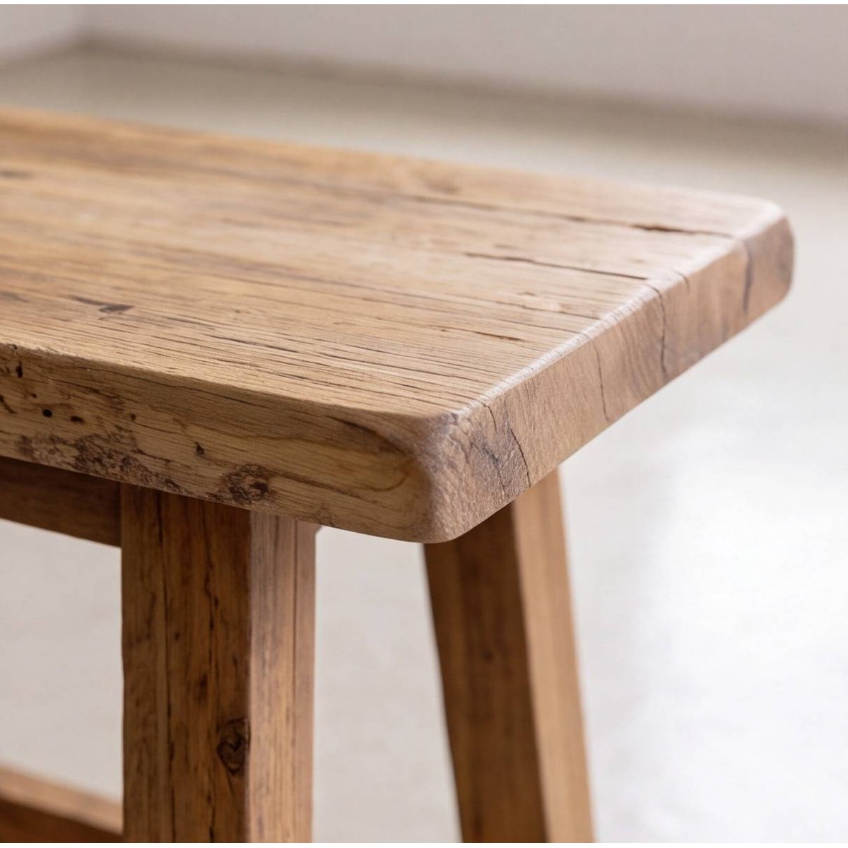 Banc en bois recyclé EURYDICE bois clair, MADE IN MEUBLES
