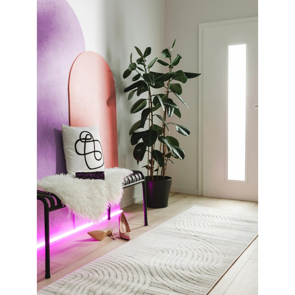 Tapis de couloir extérieur & intérieur MARS crème, BENUTA