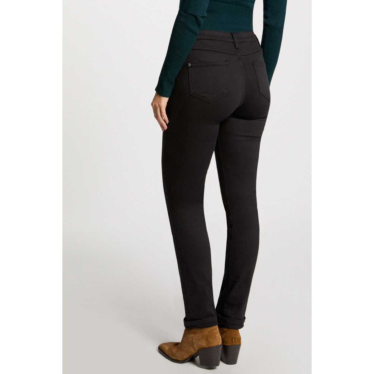 Pantalon droit noir, MORGAN