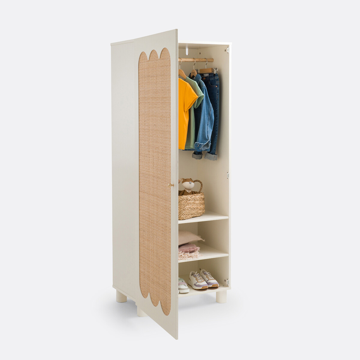 Guarda-fatos, 1 porta, Ptilu cru, LA REDOUTE INTERIEURS