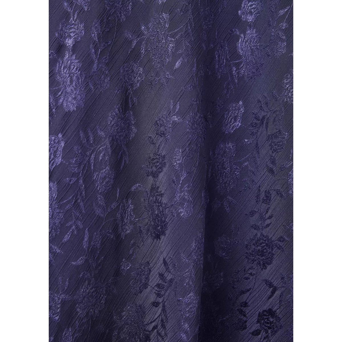 Robe jacquard floral manches cloche bleu, MANGO