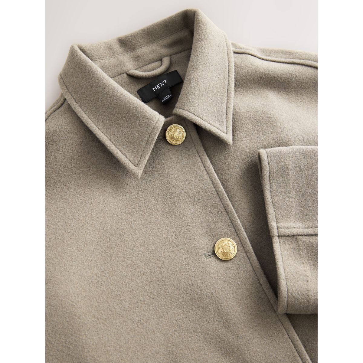 Veste brossée avec col naturel, NEXT