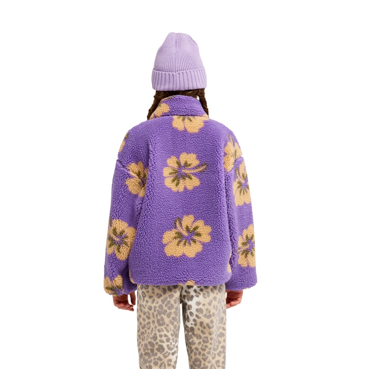 Polaire à zip LIKE ELECTRICITY. violet dahlia purple bold hibi, ROXY