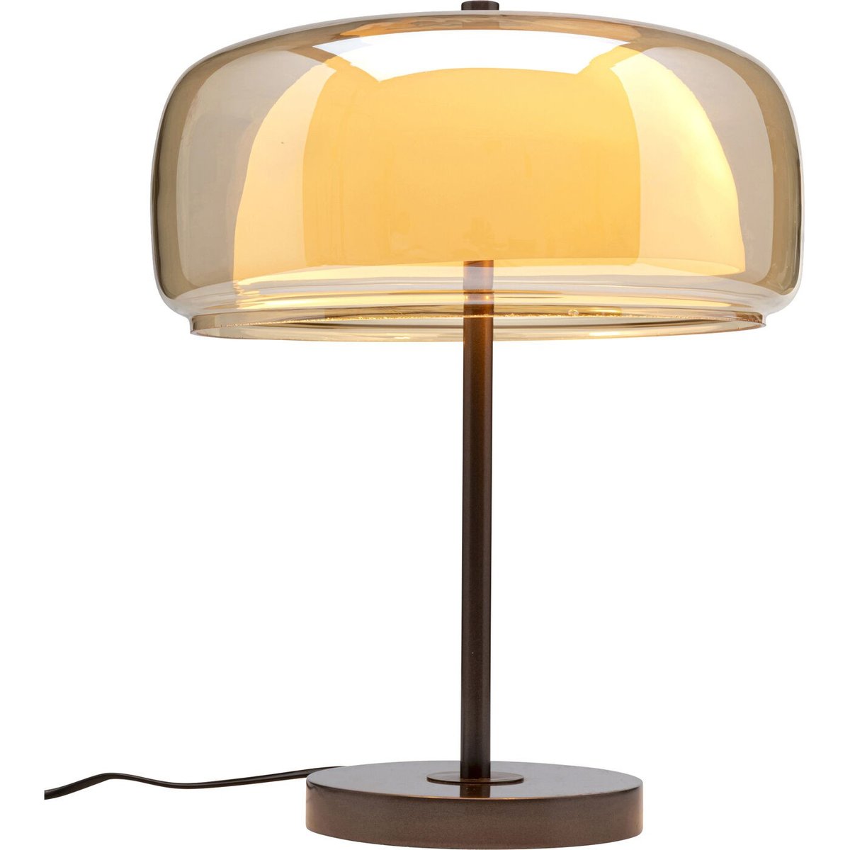 Lampe en acier et verre, SHIELD beige, KARE DESIGN