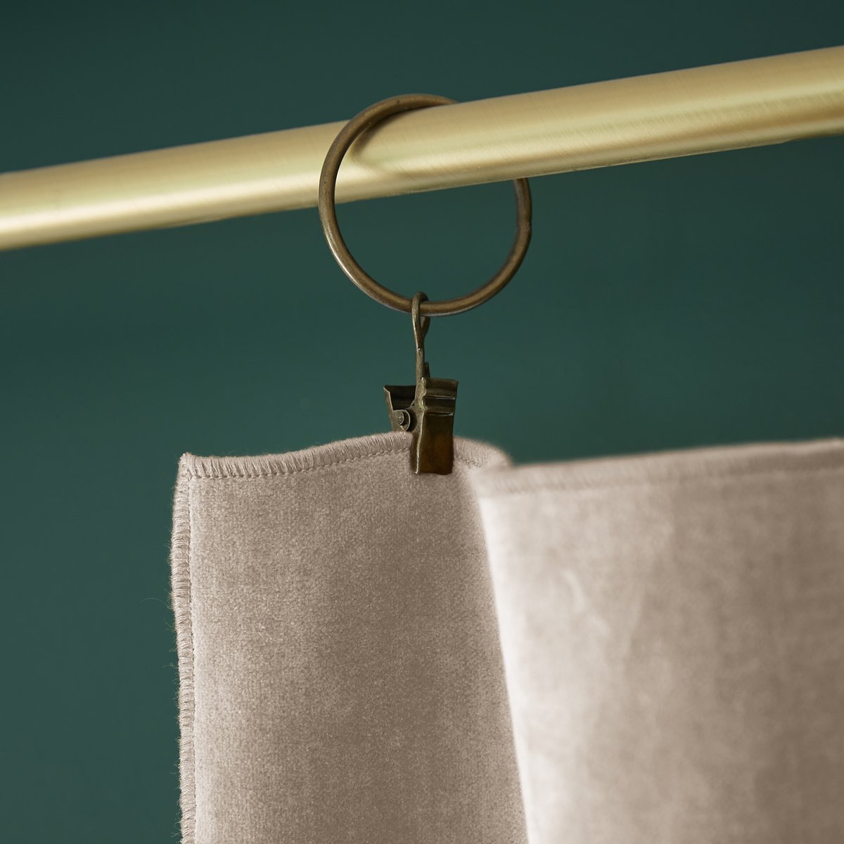 Rideau tamisant velours Collection Cesar camel, EDEN