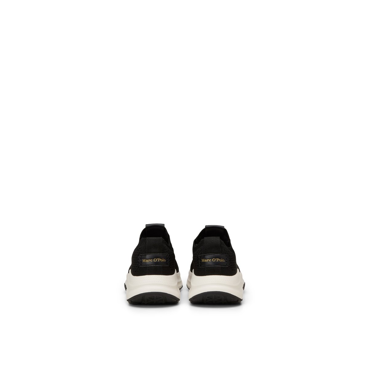 Baskets en tricot modèle Liv en polyester recyclé noir, MARC O'POLO