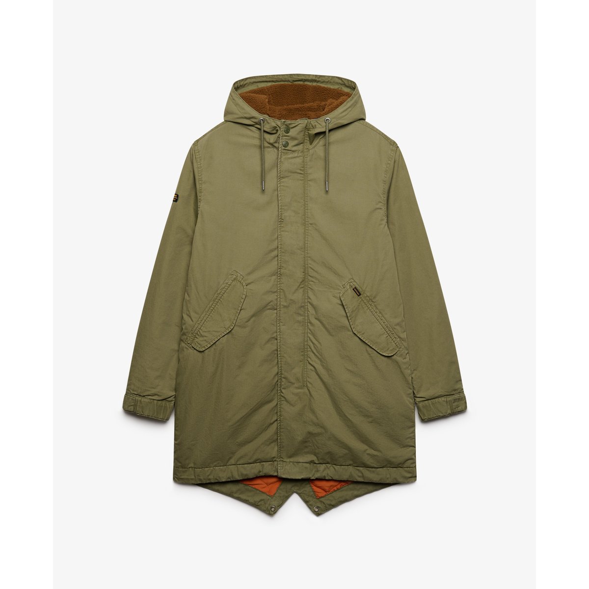 Parka Militaire Coupe Oversize vert olive shooting, SUPERDRY