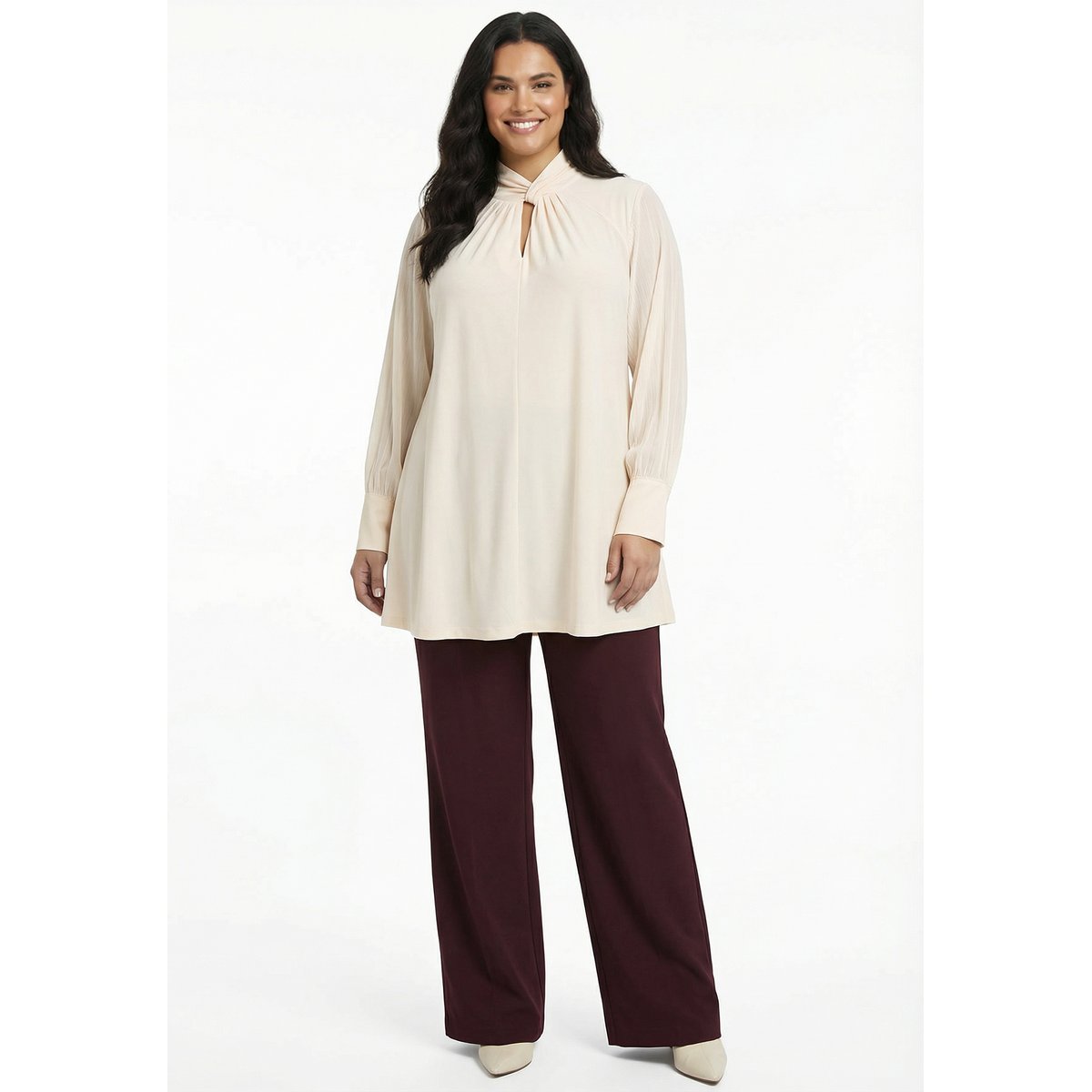 Tunique avec manches longues rose, YOEK