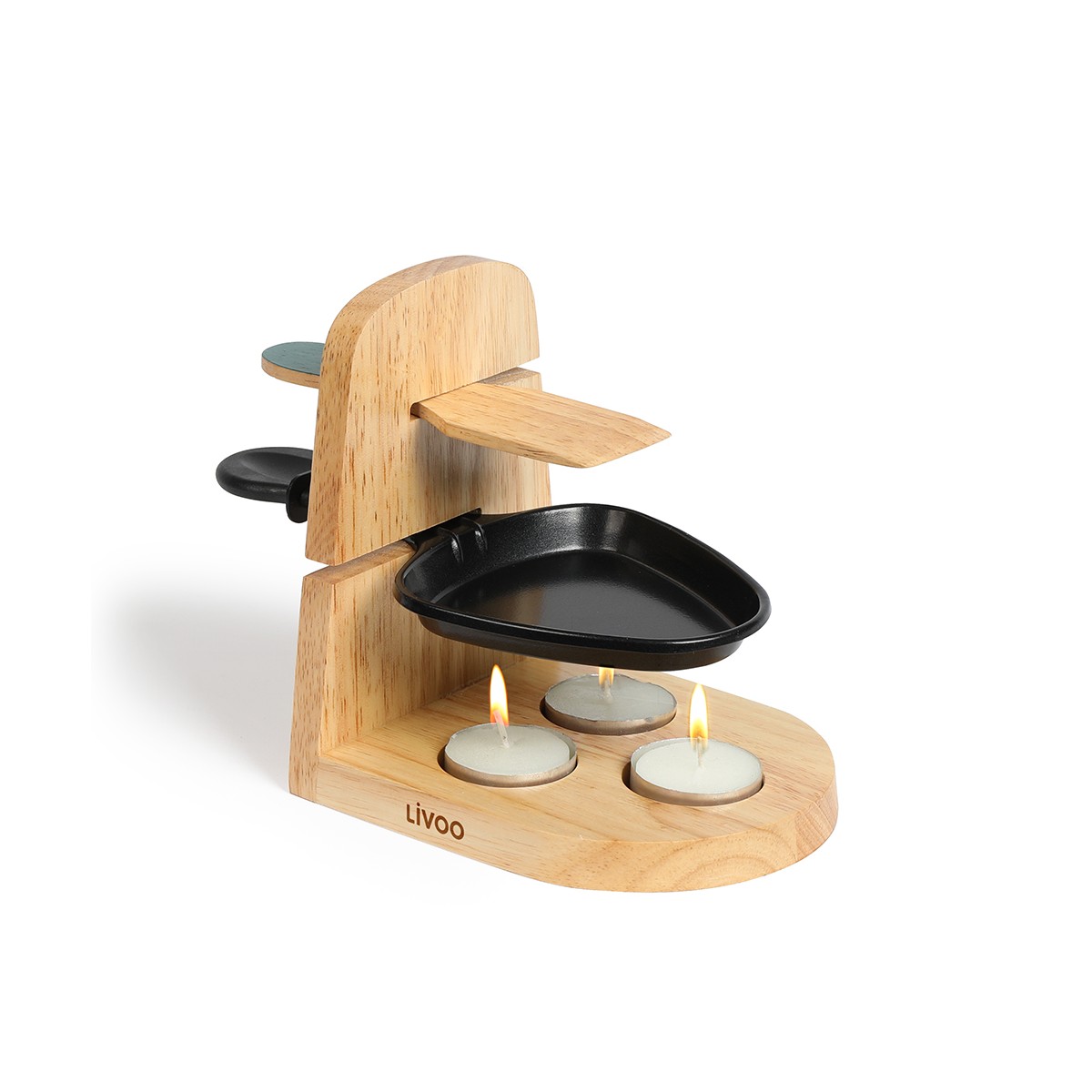 Raclette à la bougie beige, LIVOO