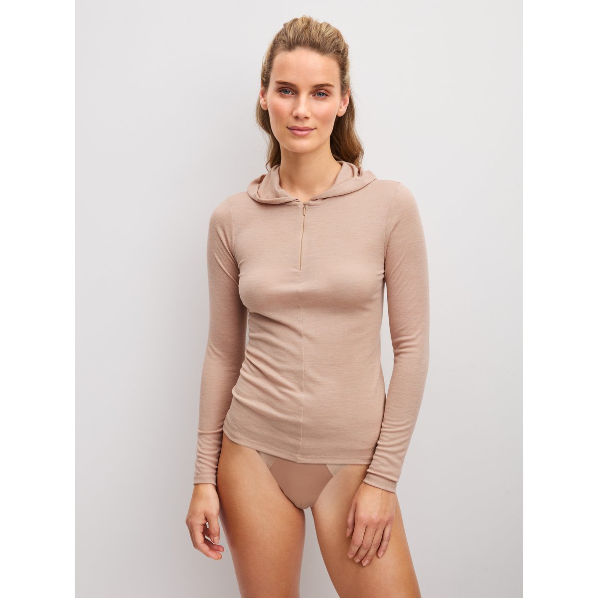manches longues Laine TRUE CONFIDENCE desert brown, CALIDA