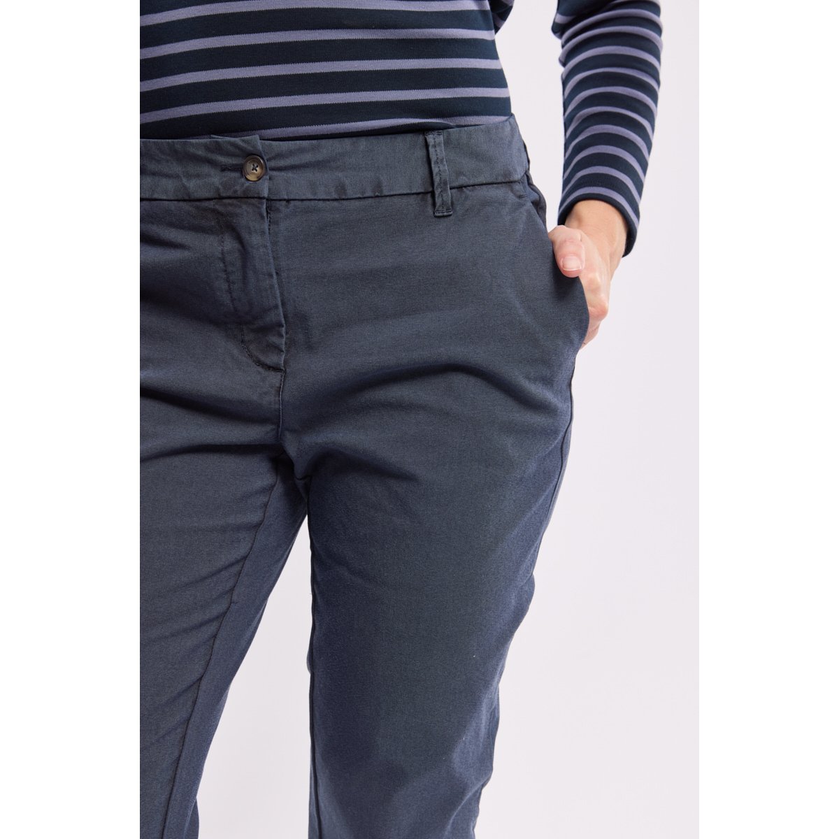 Pantalon chino LORINA navy, BERMUDES