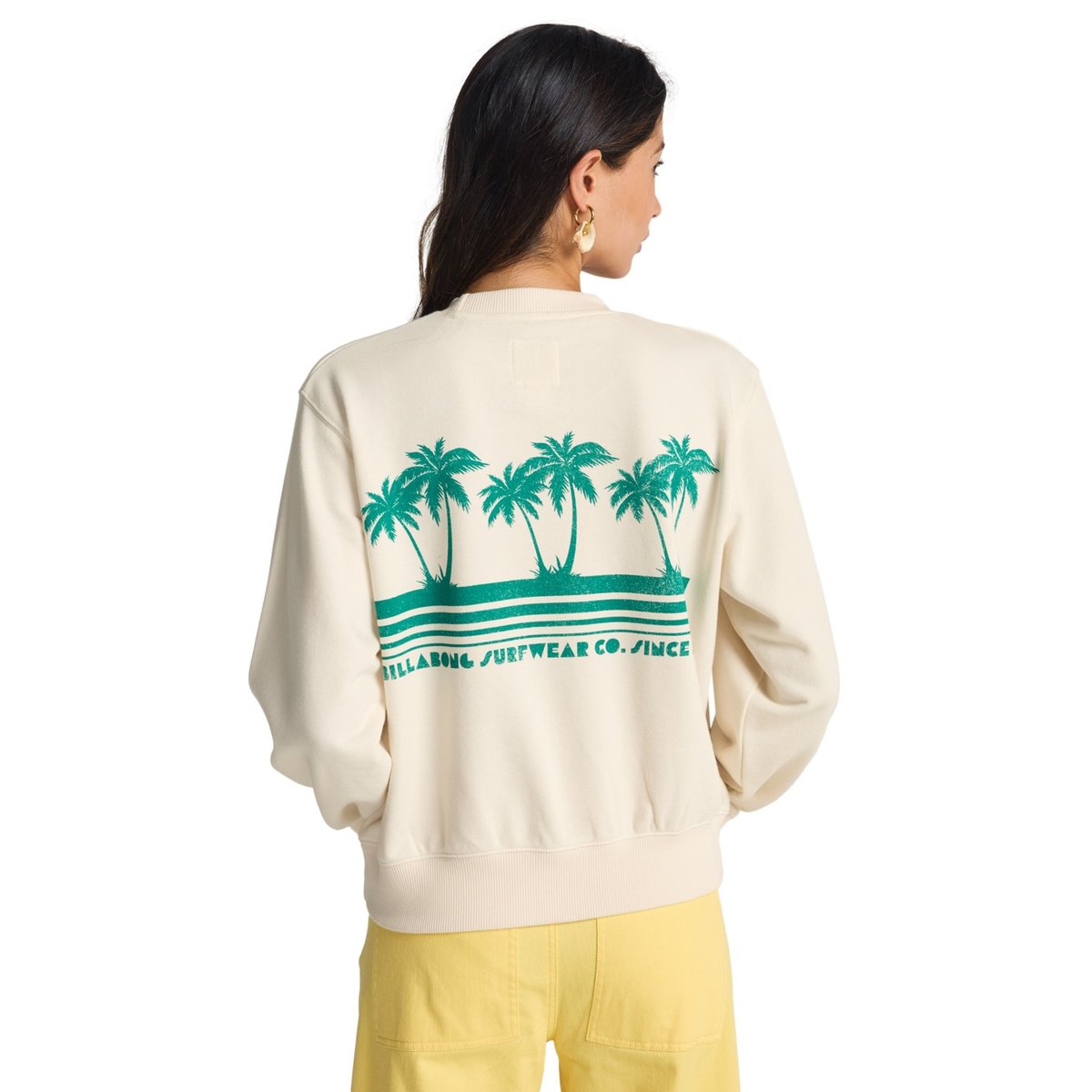 Sweat à capuche MY FAVE BEACH blanc salt crystal, BILLABONG