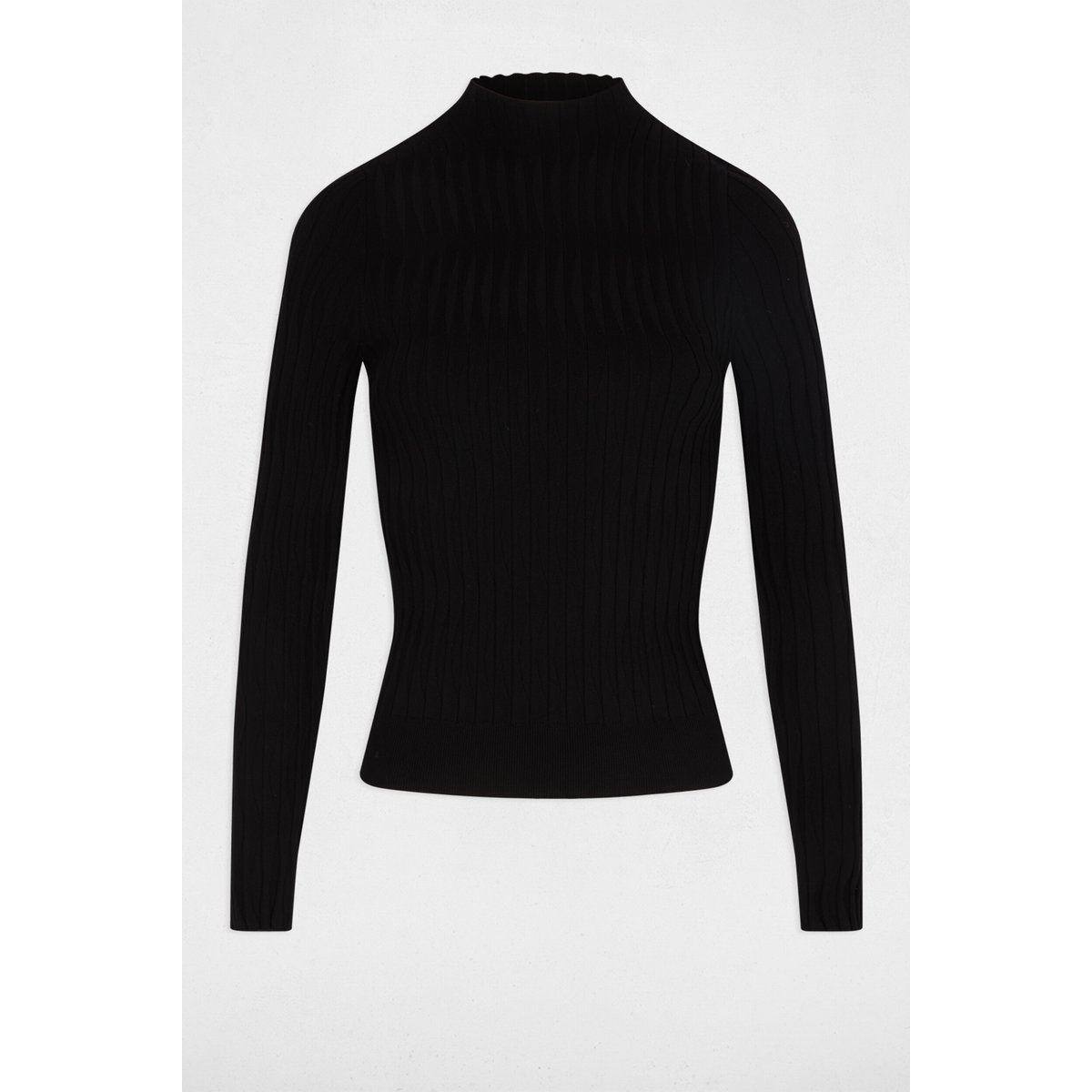 Pull col montant noir, MORGAN