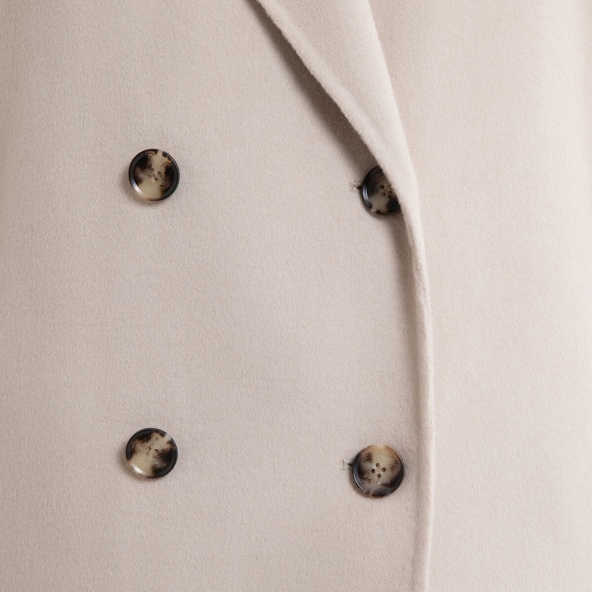Dadoulove Double-Breasted Coat in Wool Mix grey, AMERICAN VINTAGE