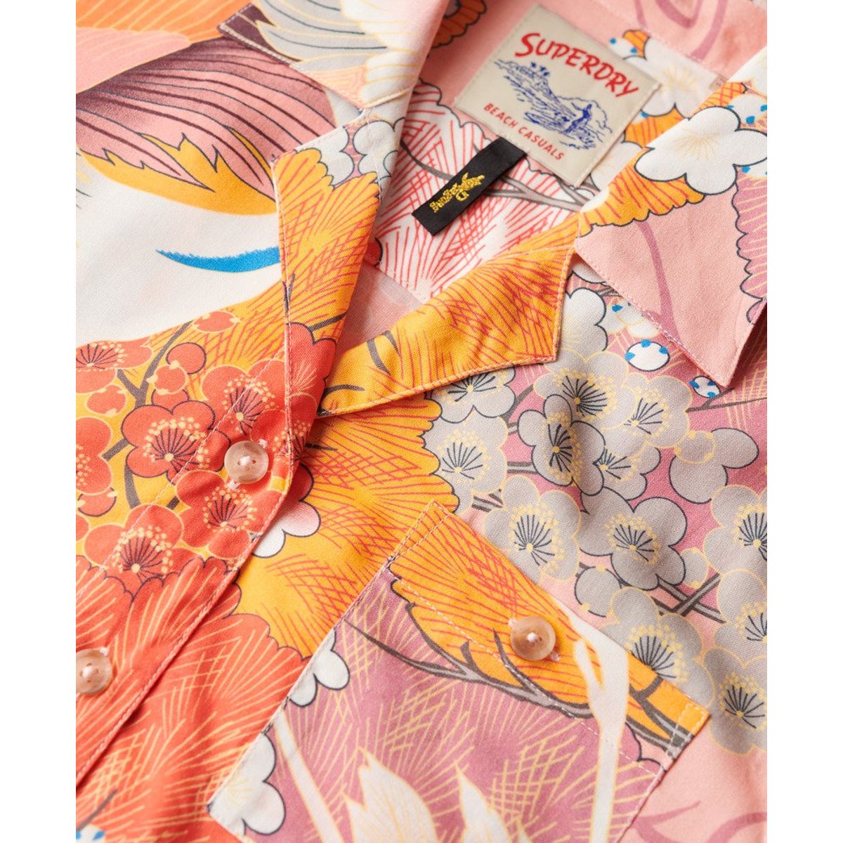 Chemise Beach Resort corail kam, SUPERDRY