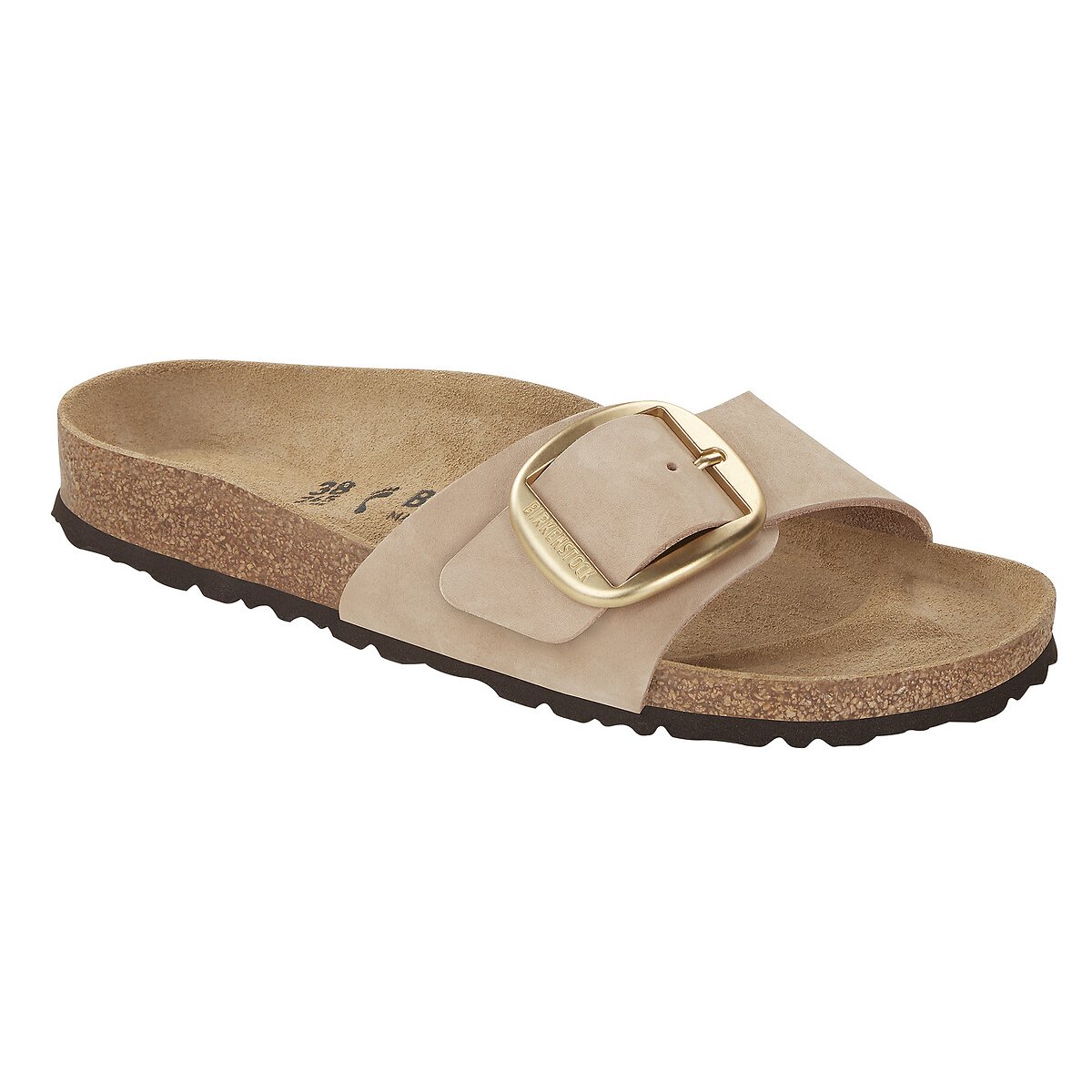 Mules simple bride Madrid Big Buckle beige, BIRKENSTOCK