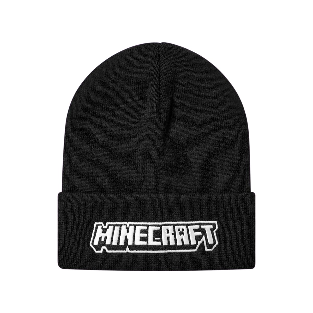 Bonnet à revers motif/style logo noir, MINECRAFT