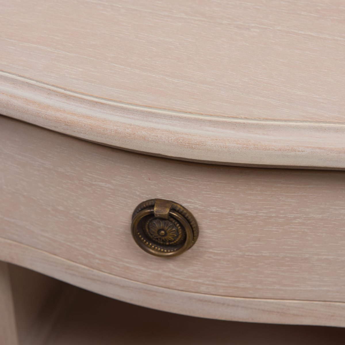 Table de chevet 1 tiroir 1 niche en bois L40 cm Carrousel marron, AMADEUS