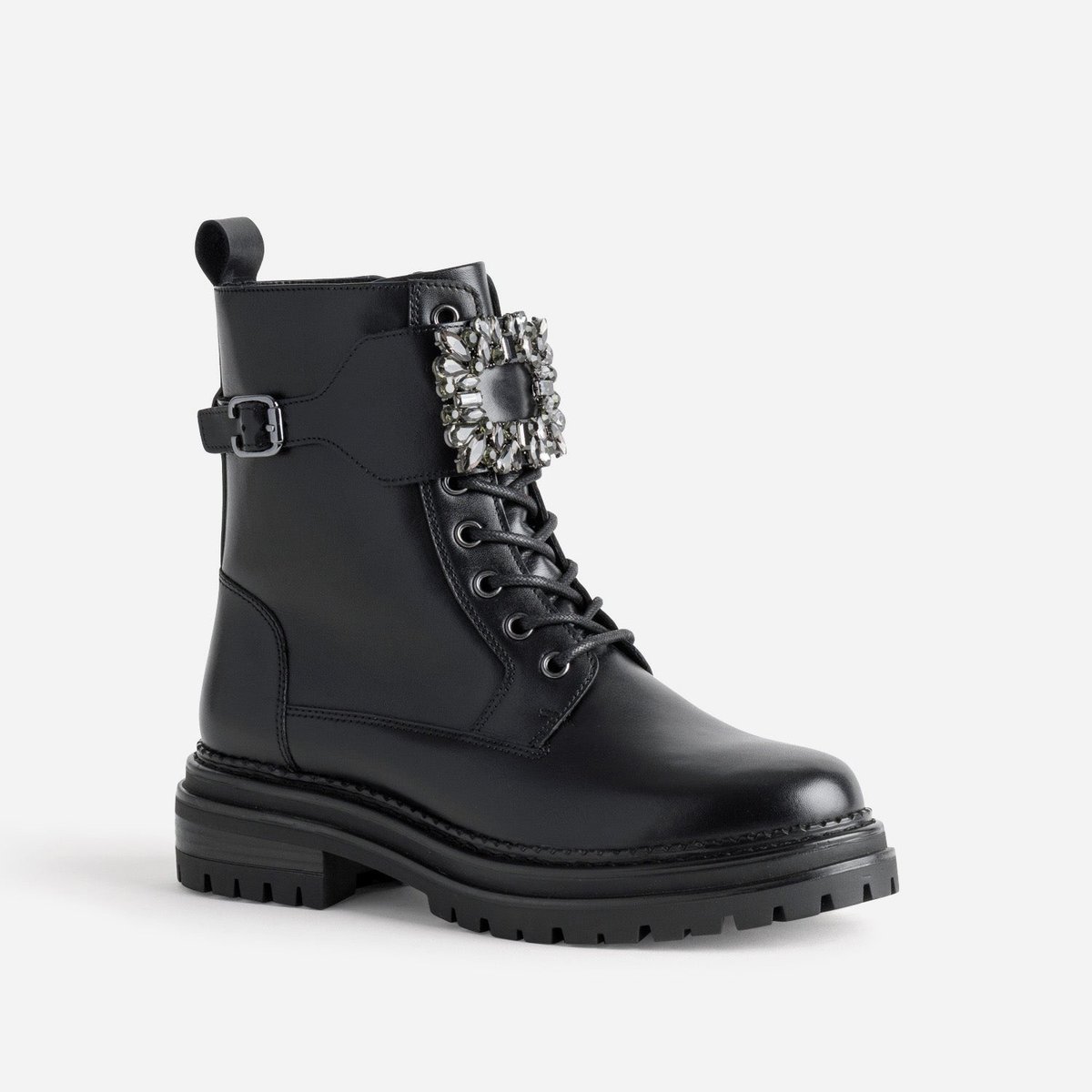 Boots en cuir LITSY noir, TEXTO