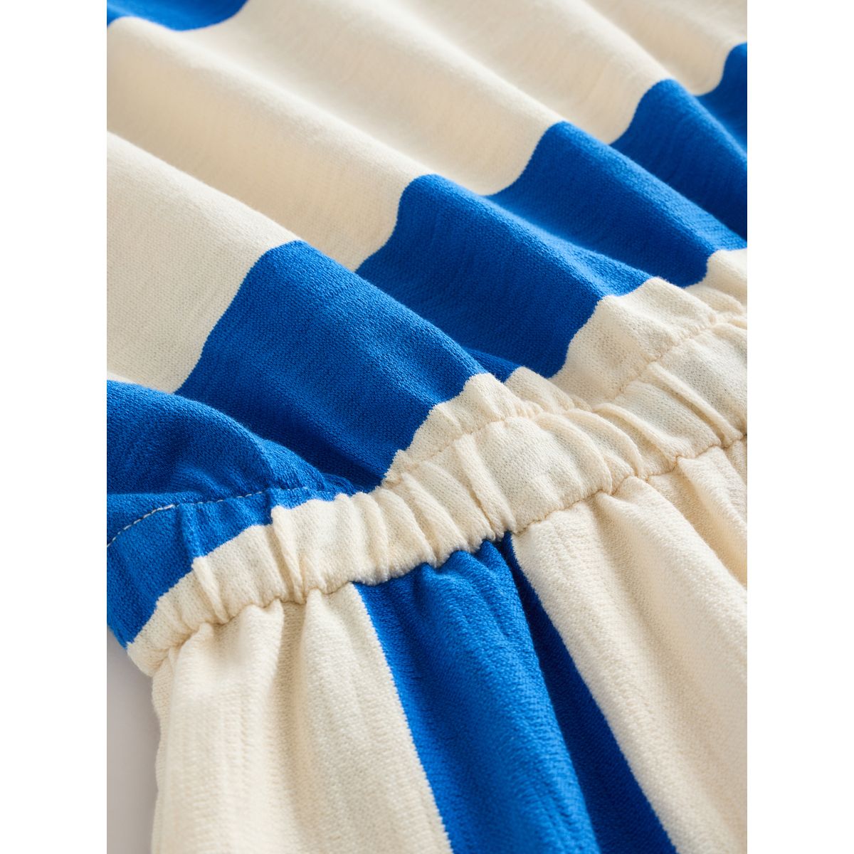 Combi-short sans manches en coton à nouer rayé bleu/blanc, NEXT