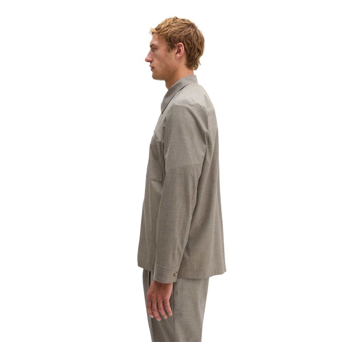 Surchemise au look décontracté effet laine gris, MARC O'POLO