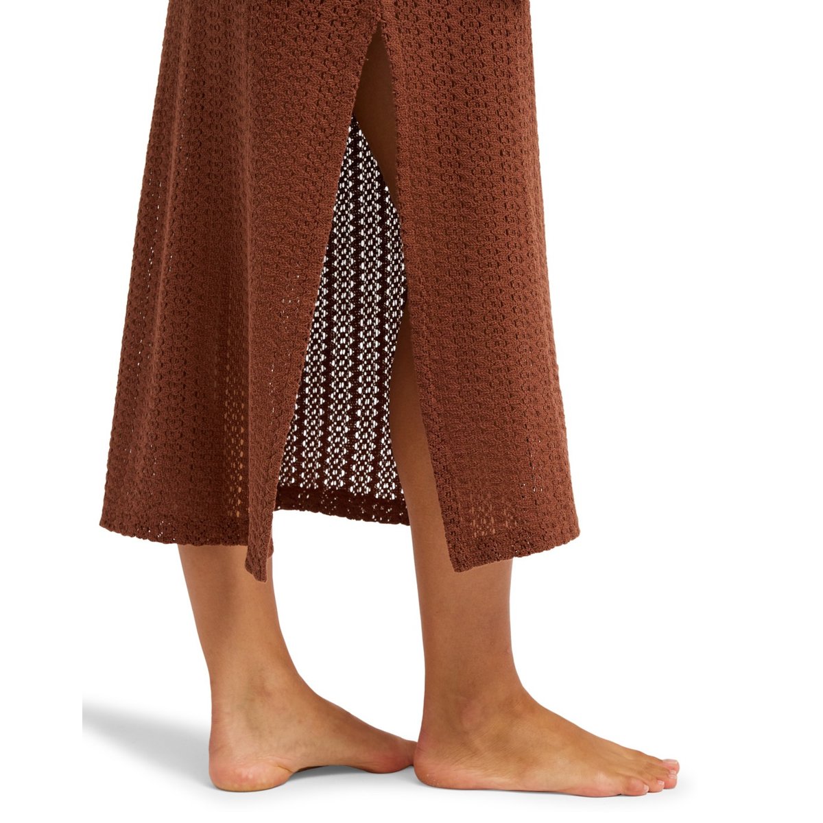 Robe de plage en crochet PLAYA MOOD. marron cappuccino, ROXY