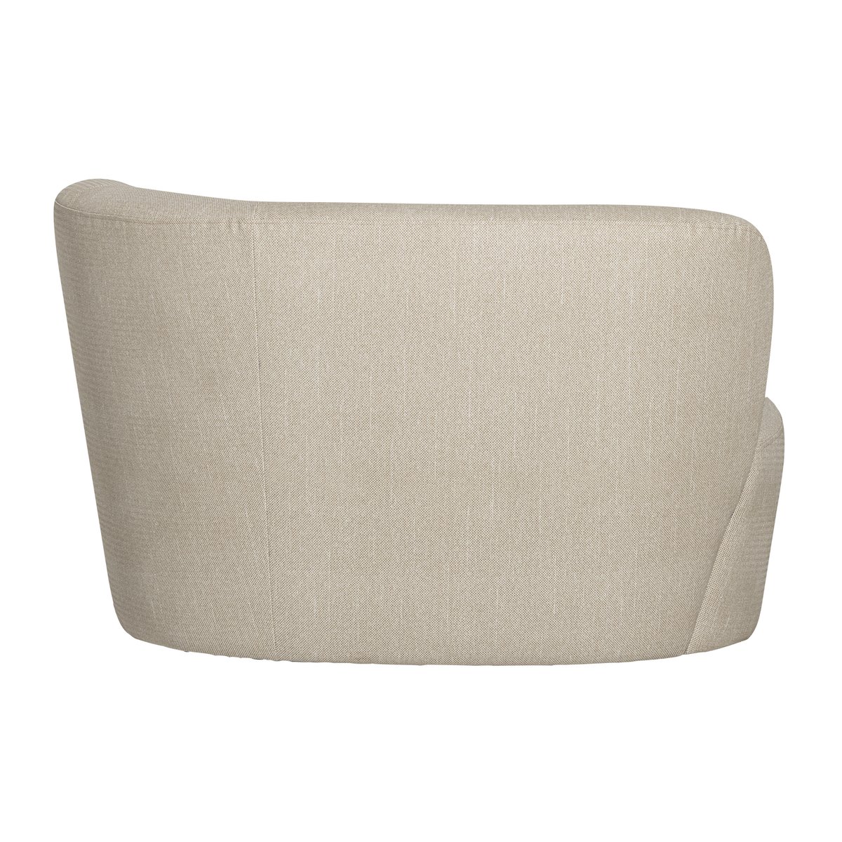 Canapé de jardin d'angle droit STONE sable, WOOOD
