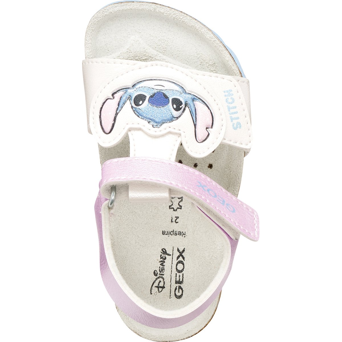 Sandales B SANDAL CHALKI argent/bleu ciel, GEOX